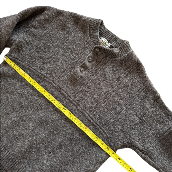 Vintage L.L. Bean Pure New Wool Sweater Made in Scotland Men's Size XL - Picture 3 of 7